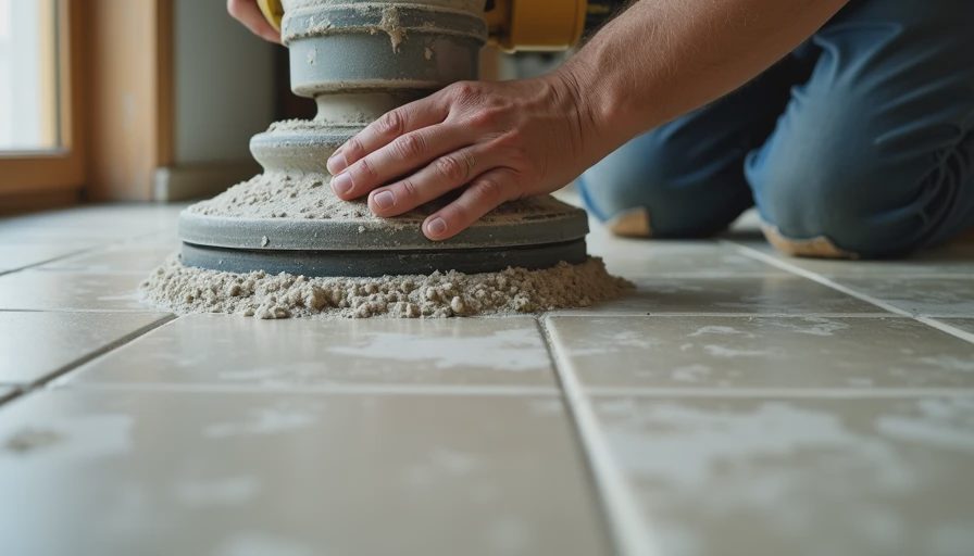 Subfloor preparation and leveling over existing tile