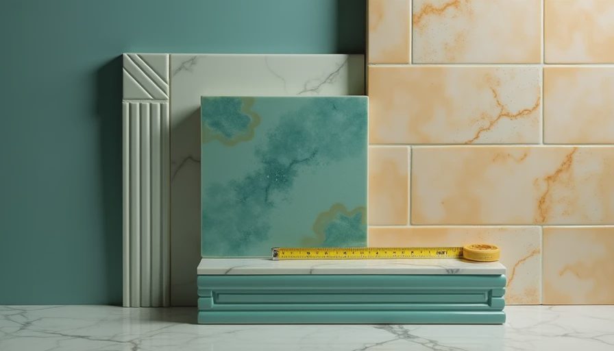 Visual context for tile corner trim