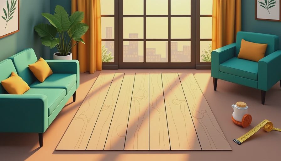 Illustration for light oak flooring