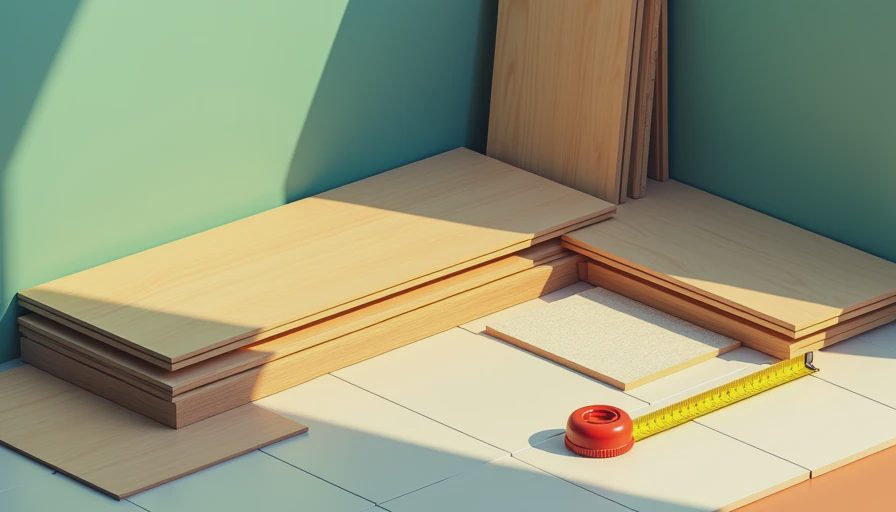 Visual context for installation of engineered hardwood