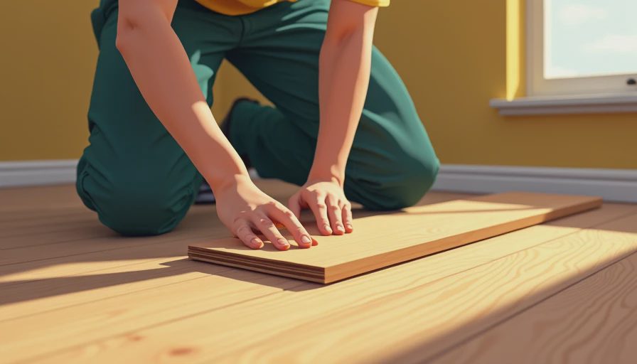 Visual context for veneer flooring