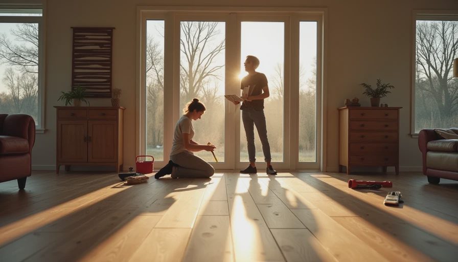 Visual context for somerset engineered hardwood flooring