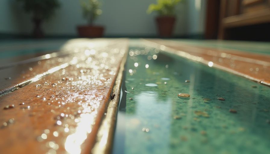 Visual context for waterproof laminate flooring