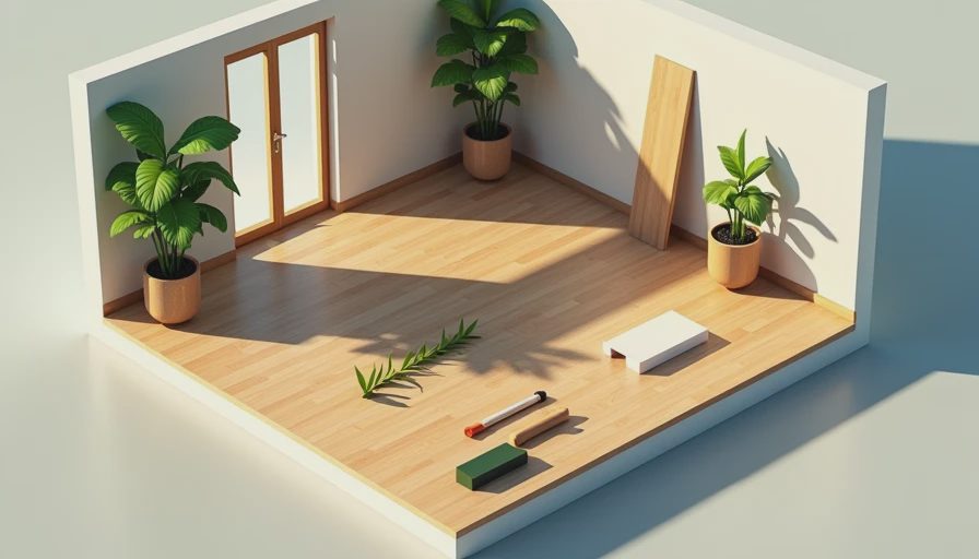 Illustration for bamboo flooring