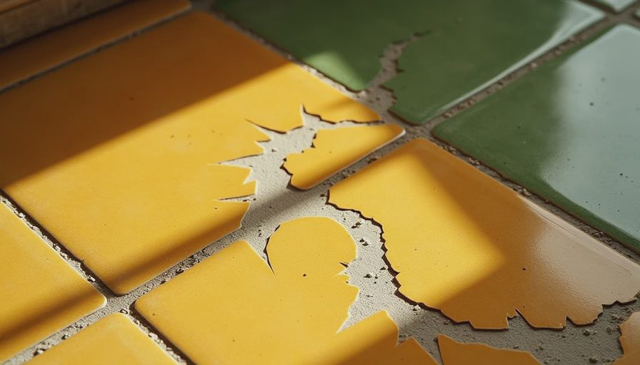 Visual context for how to fix chipped tile