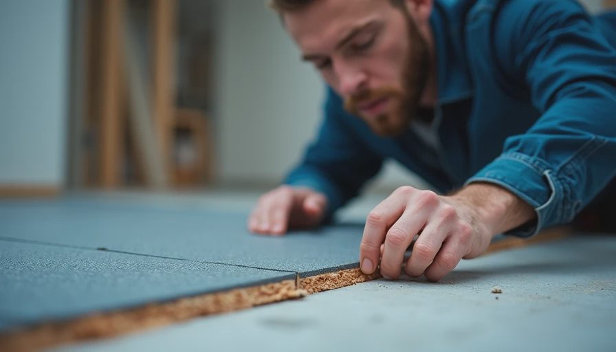 Visual context for underlayment for vinyl plank flooring