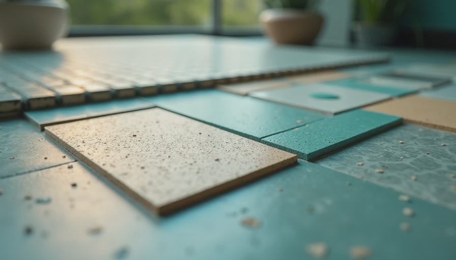 Visual context for bathroom flooring